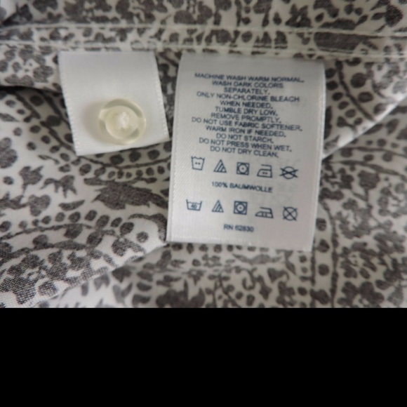 Lands End Brown Paisley Shirt - Picture 8 of 8